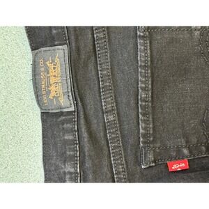 Levis 512 Perfectly Slimming Bootcut Jeans Black Denim Womens 12M